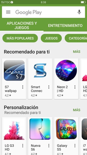 Seleccione la barra de Búsqueda