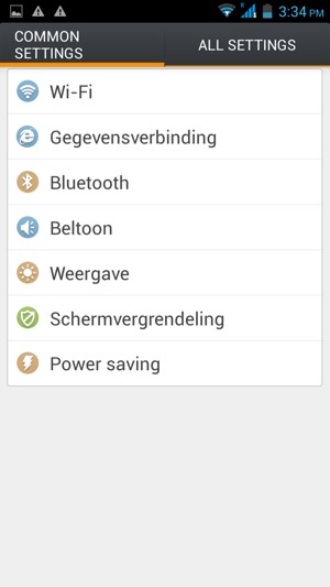 Selecteer Wi-Fi