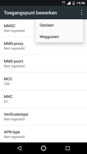 Selecteer Opslaan