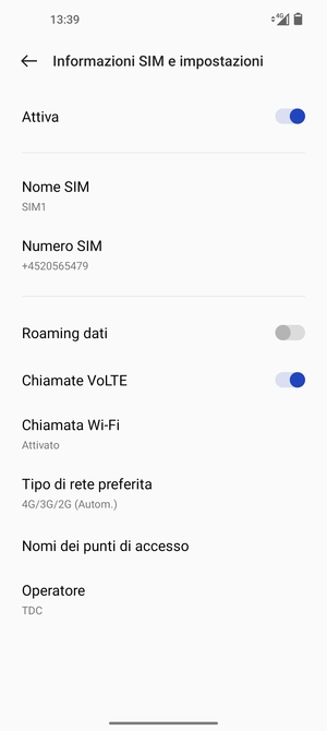 Seleziona Nomi dei punti di accesso