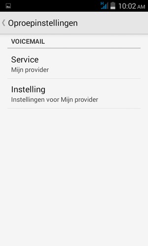 Selecteer Service
