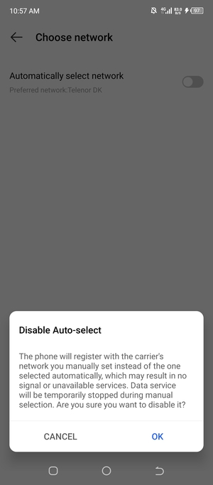 Select OK