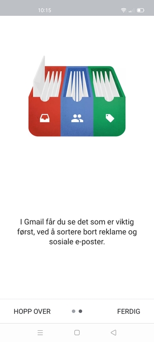 Velg FERDIG