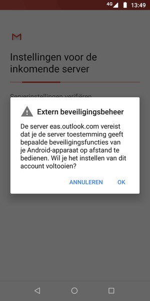 Selecteer OK