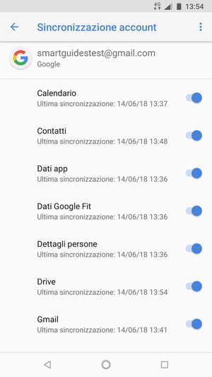 Assicurati che Contatti sia selezionato