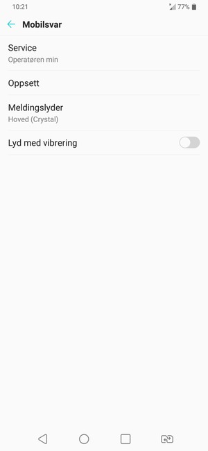 Velg Oppsett