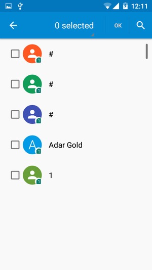 Select 0 selected