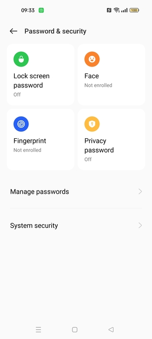 Select  System security