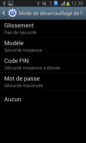 Sélectionnez Modèle
