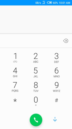 Press and hold the number 1