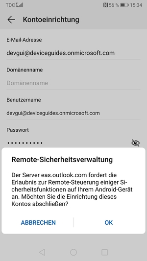 Wählen Sie OK