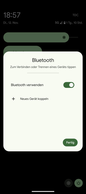 Schalten Sie Bluetooth verwenden aus