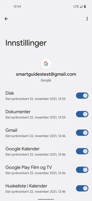 Velg menyknappen