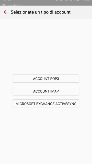 Seleziona MICROSOFT EXCHANGE ACTIVESYNC