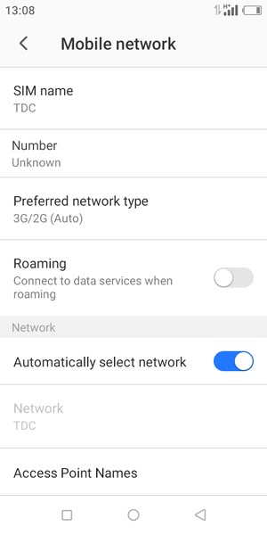 Select Access Point Names