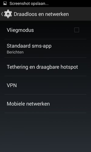 Selecteer Mobiele netwerken