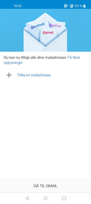 Vælg Tilføj en mailadresse