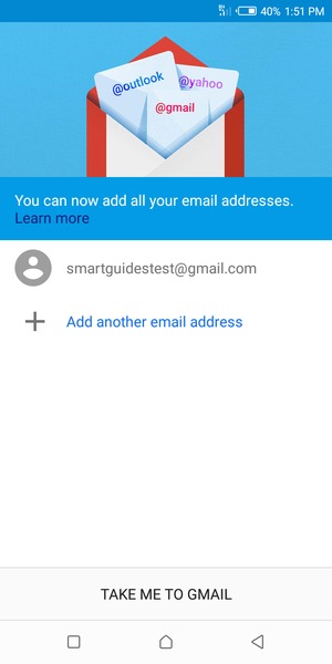 Select TAKE ME TO GMAIL