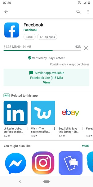 Wait for the installation process to finish