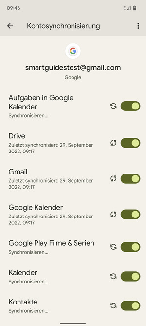 Ihre Kontakte von Google werden nun auf Ihr Handy synchronisiert