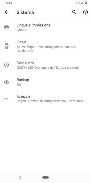 Seleziona Avanzate