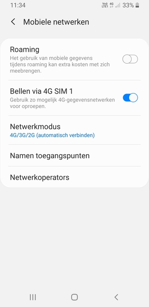 Selecteer Namen toegangspunten