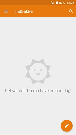 Din Gmail/Hotmail er klar til brug