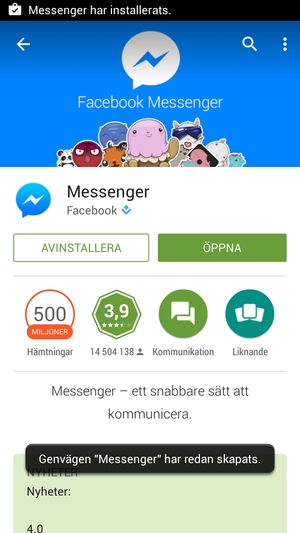 Välj ÖPPNA