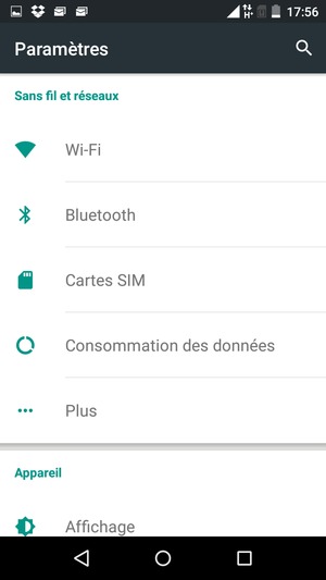 Sélectionnez Plus