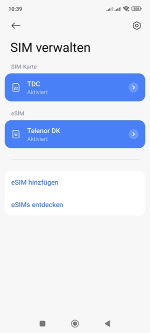 Ihre eSIM wurde
nun aktiviert