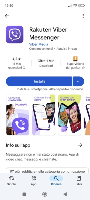 Seleziona Installa