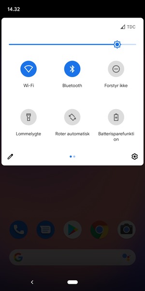 Slå Wi-Fi og Bluetooth fra
