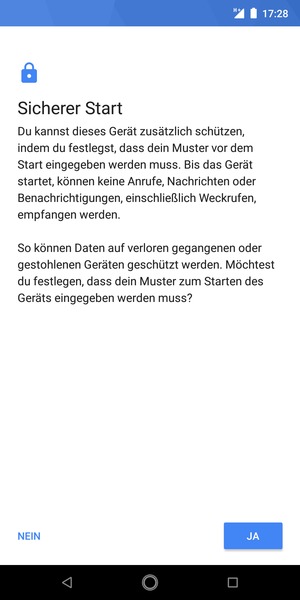 Wählen Sie die gewünschte Option