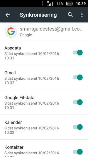 Vælg Menu-knappen