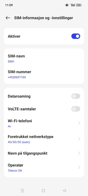 Velg Navn på tilgangspunkt