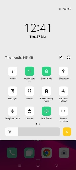 Turn on Power saving mode