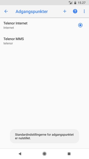 Vælg Ny APN