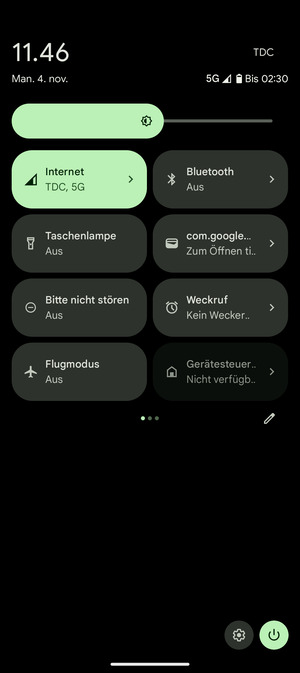 Streifen Sie nach links