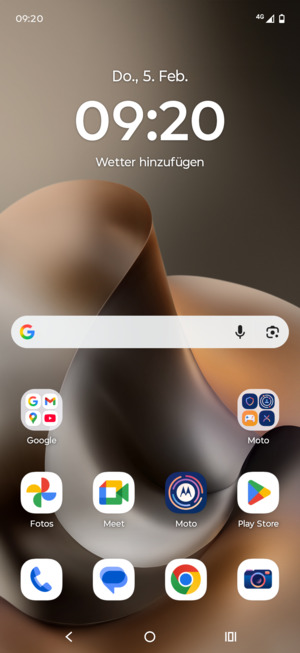 Wählen Sie die Letzten Apps-Taste