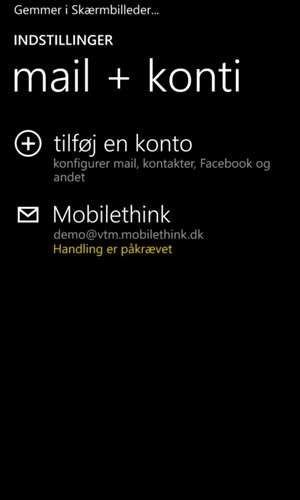 Din konto er klar til brug