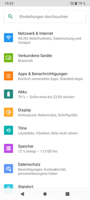 Wählen Sie Netzwerk & Internet