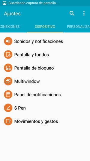 Para activar su bloqueo de pantalla, vaya al menú Ajustes y seleccione DISPOSITIVO / MI DISPOSITIVO