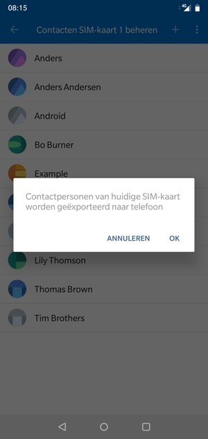 Selecteer OK