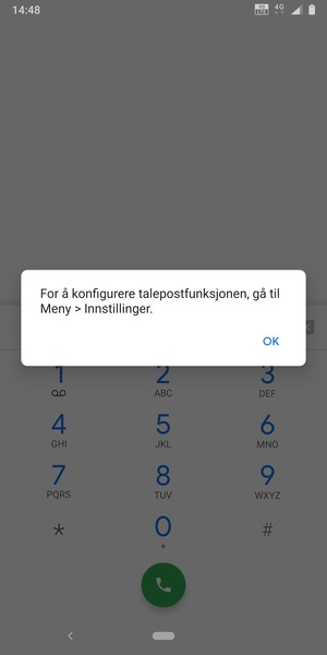 Hvis personsvar ikke er innstilt, velg OK