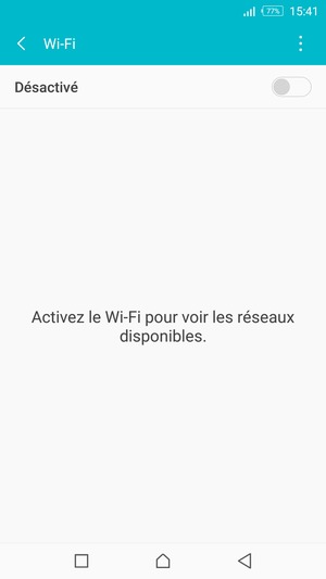 Activer le Wi-Fi