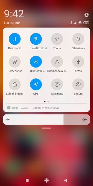 Disattiva Wi-Fi e Bluetooth