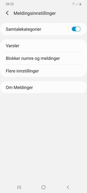 Velg Flere innstillinger