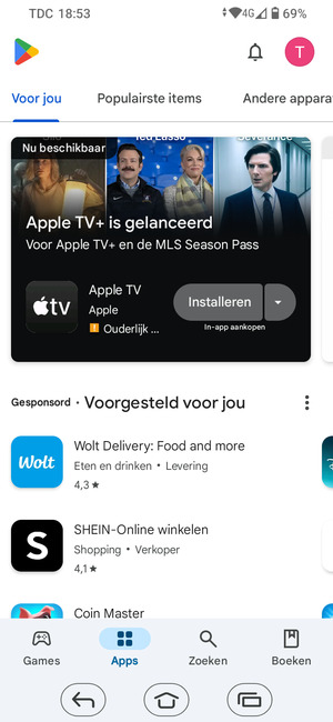 Selecteer Zoeken