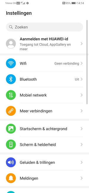 Selecteer Mobiel netwerk