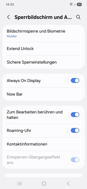 Ihr Handy ist jetzt mit einer Bildschirmsperre gesichert